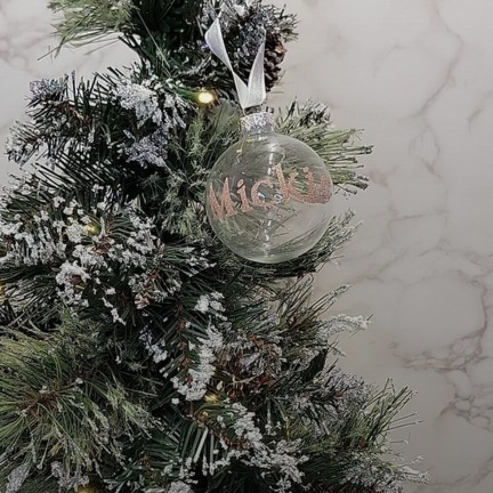 Customized Mickie Christmas ornament